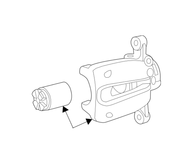 FIAT 500 Brake Caliper Rear Left/ Driver Side Take Off